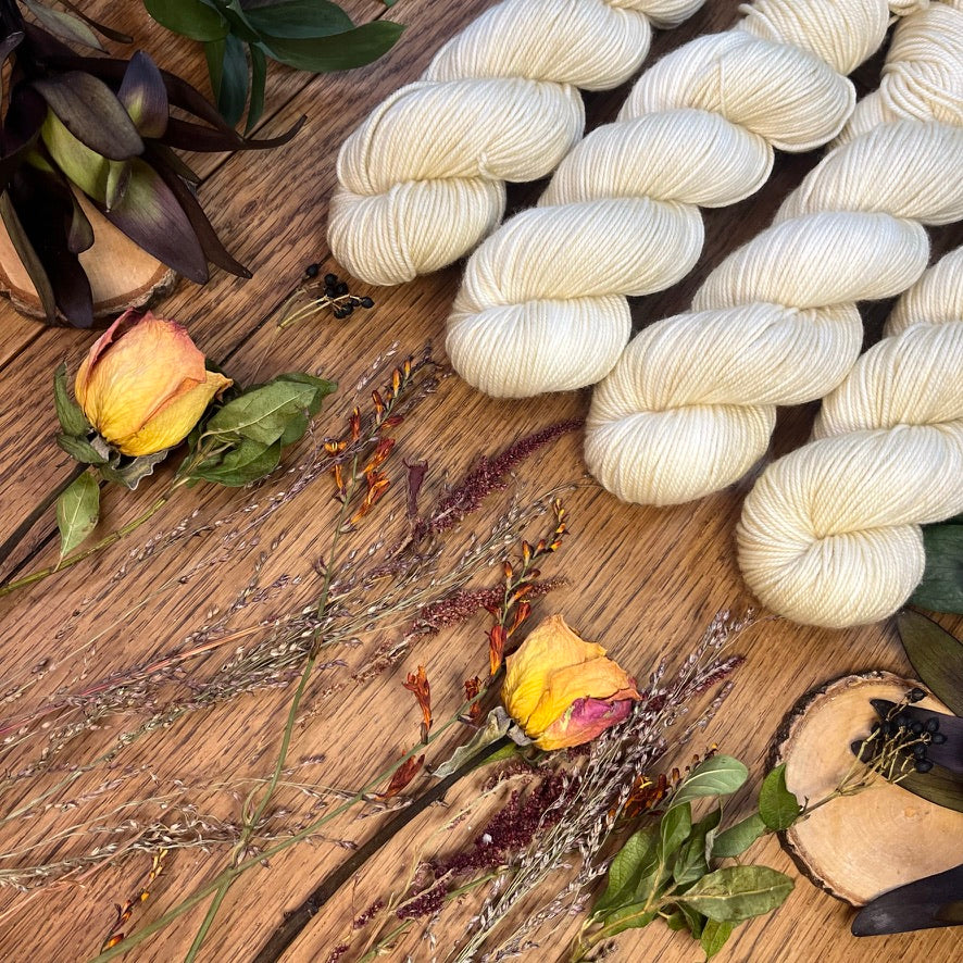 The Bride - Cosy 4 Ply - Hand Dyed Yarn
