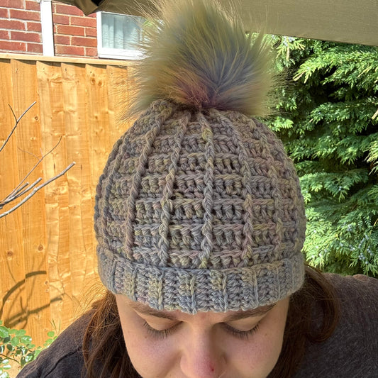 Fairytale Castle Waffle Hat - Crochet - SAMPLE SALE