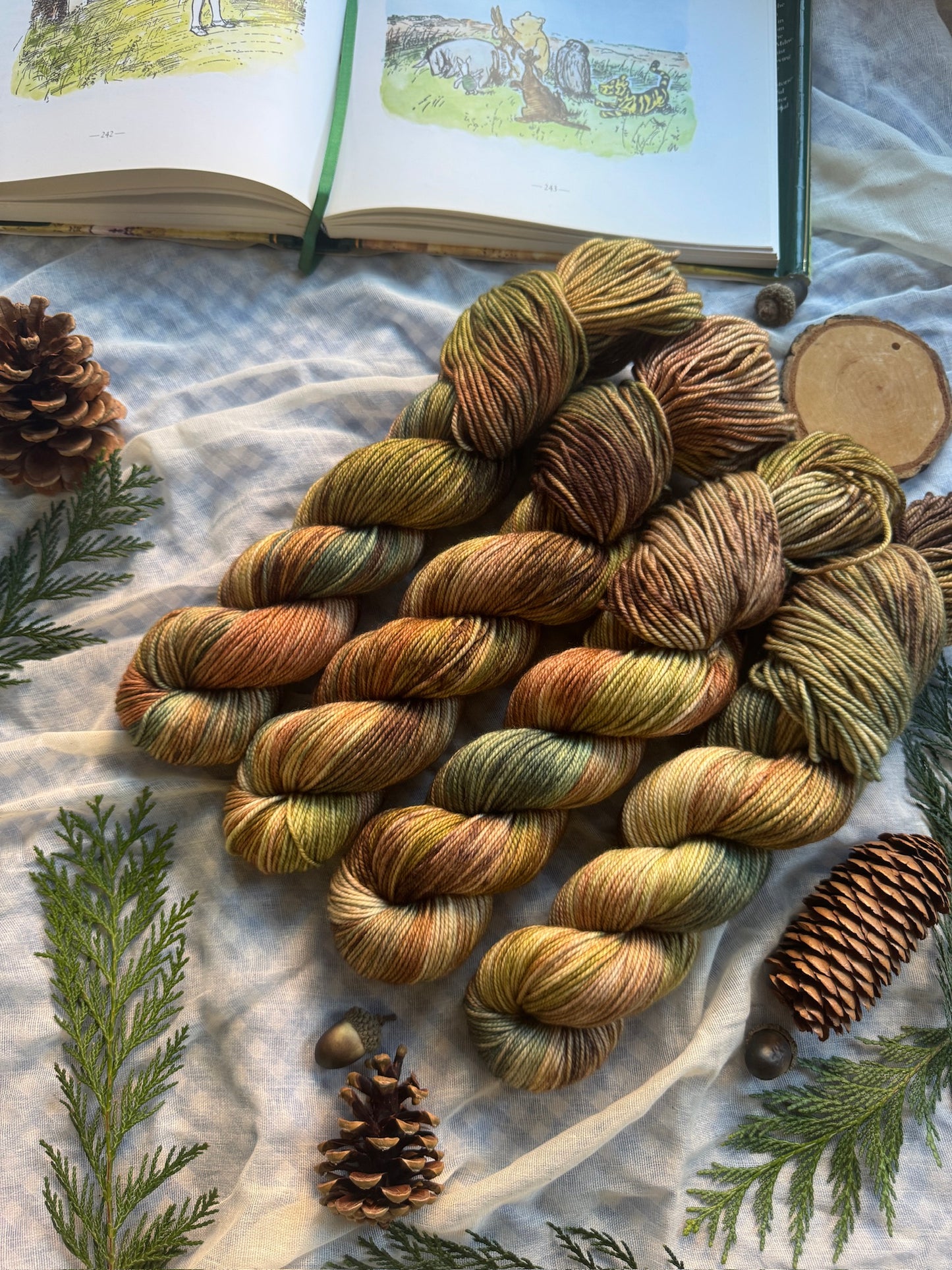 Fir Cones - Winnie the Pooh - Dyed to Order 6-8 Weeks - NEW