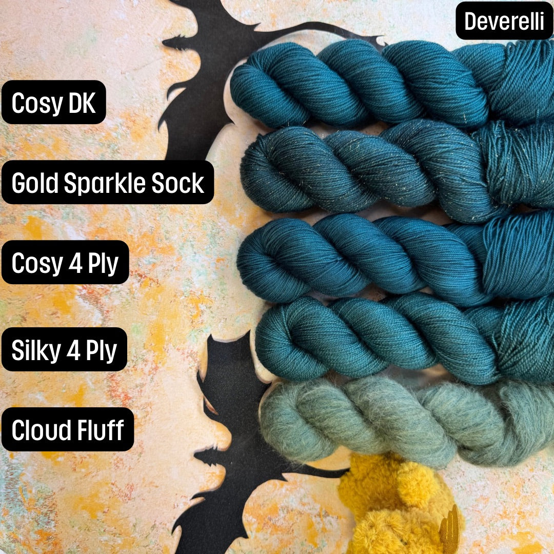 Deverelli Cosy 4 Ply - Fourth Wing - Hand Dyed Yarn - NEW