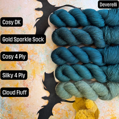 Deverelli Cosy 4 Ply - Fourth Wing - Hand Dyed Yarn - NEW