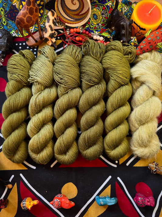 Slimy, yet Satisfying - Lion King - Hand Dyed Yarn - DYED TO ORDER - 6-8 Weeks - NEW
