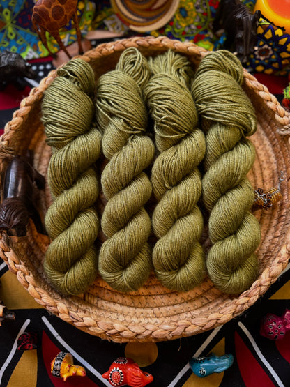 Slimy, yet Satisfying - Lion King - Hand Dyed Yarn - DYED TO ORDER - 6-8 Weeks - NEW