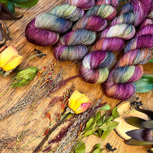 The Bouquet - An Autumn Wedding Collection - Hand Dyed Yarn - 100% Superwash Merino Cosy DK