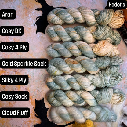 Hedotis Cloud Fluff - Fourth Wing - Hand Dyed Yarn - NEW