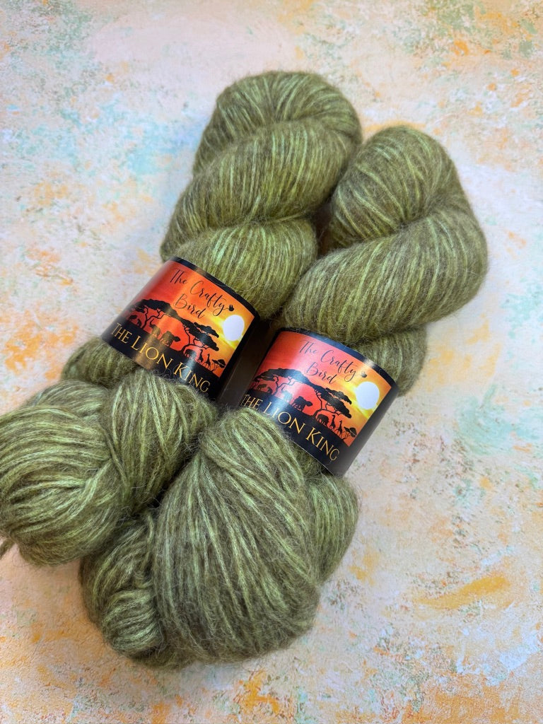 I'm Surrounded by Idiots! Alpaca Air - Lion King - Hand Dyed Yarn - NEW
