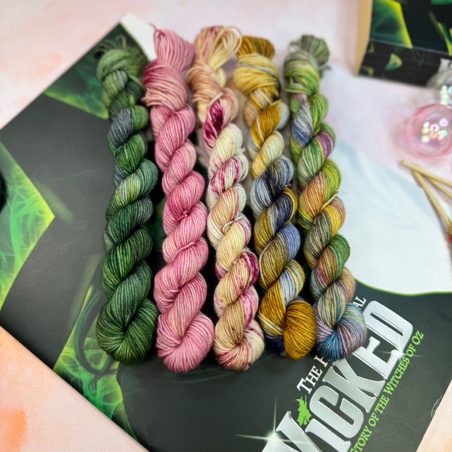 Wicked Musicals Collection Cosy DK Mini skeins x 5 - Hand Dyed Yarn