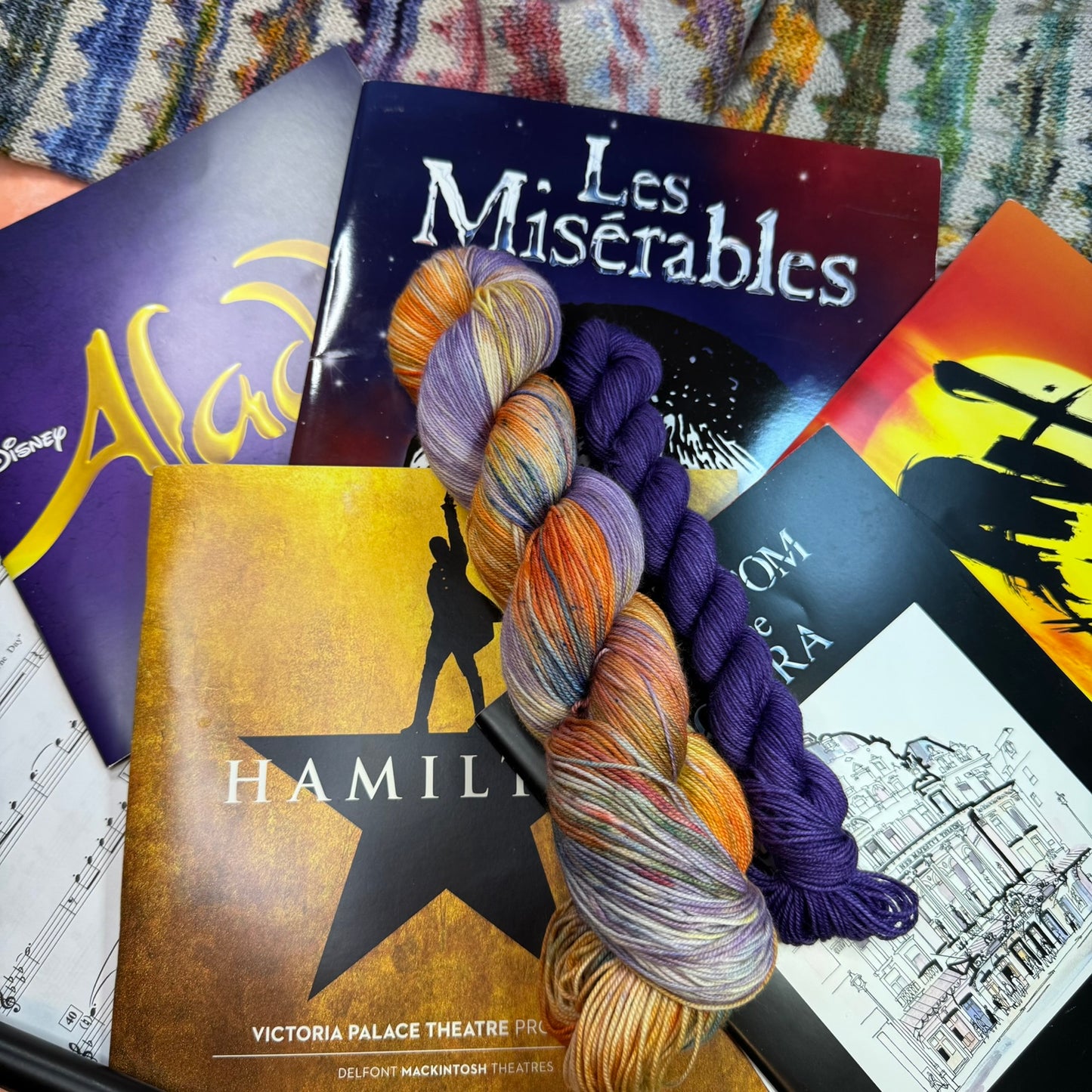 South Pacific - Gold Sparkle Sock - Musicals Collection - Hand Dyed Yarn