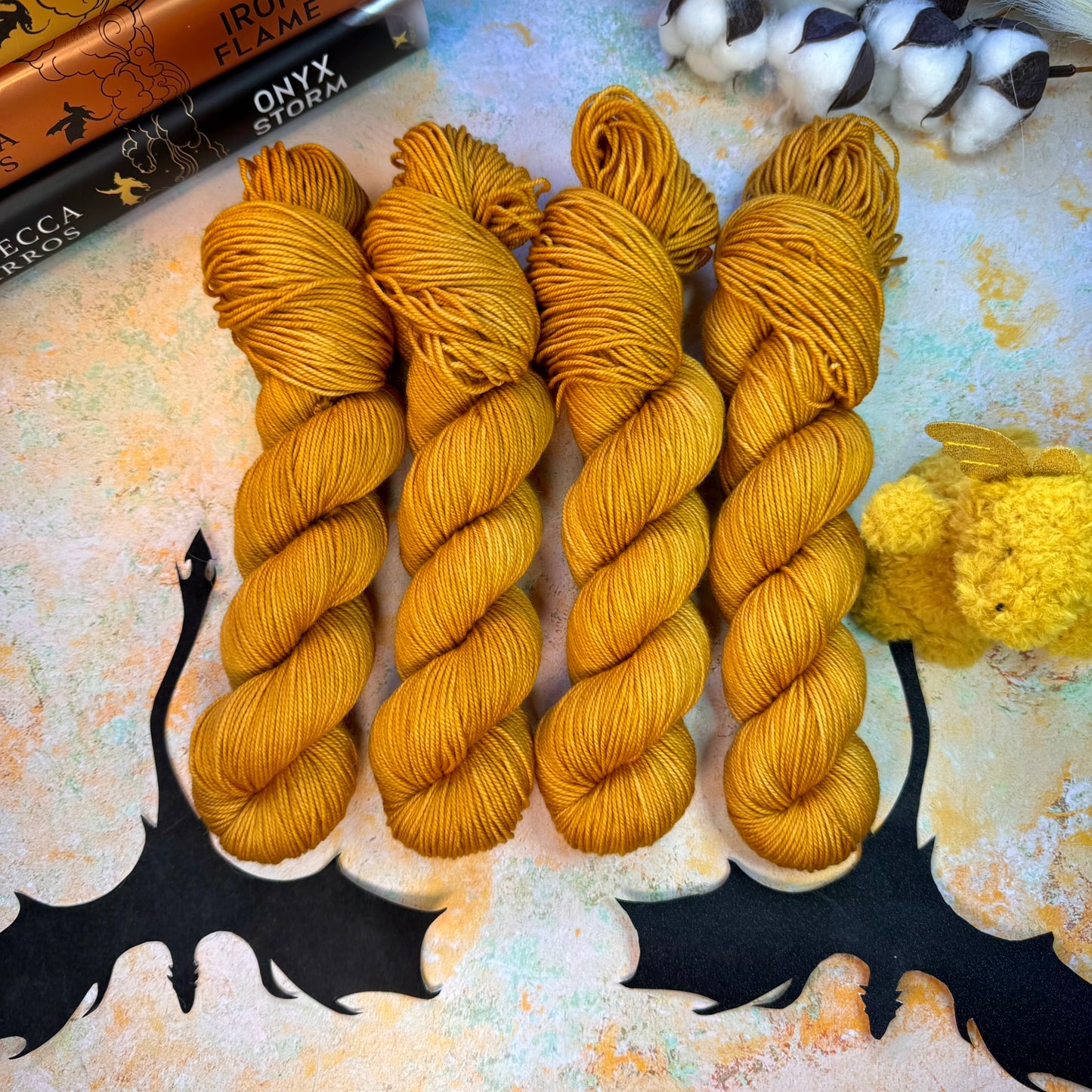 Andarna - Feathertail tonal - Fourth Wing - Hand Dyed Yarn - DYED TO ORDER - 6-8 Weeks - NEW