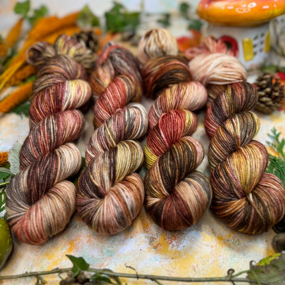 Fairy Houses - Yak Silk DK - Season of Magic Collection - Hand Dyed Yarn - Ready to Ship