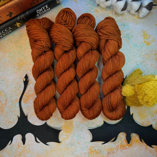 Orange Daggertail Cosy DK - Fourth Wing - Hand Dyed Yarn - NEW