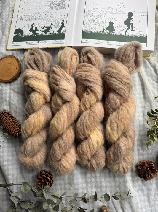 Owl - Alpaca Fluff DK - Winnie the Pooh - hand dyed yarn - Ready to Ship - NEW