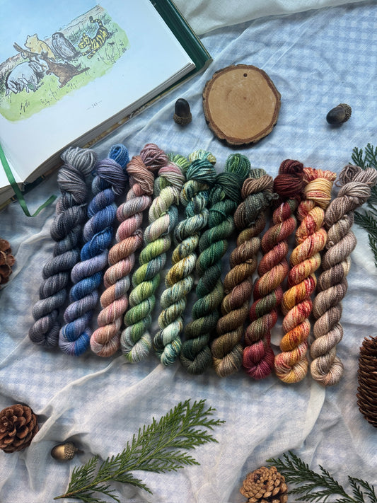 10 Mini Skein Set - Winnie the Pooh - Dyed to Order 6-8 Weeks - NEW