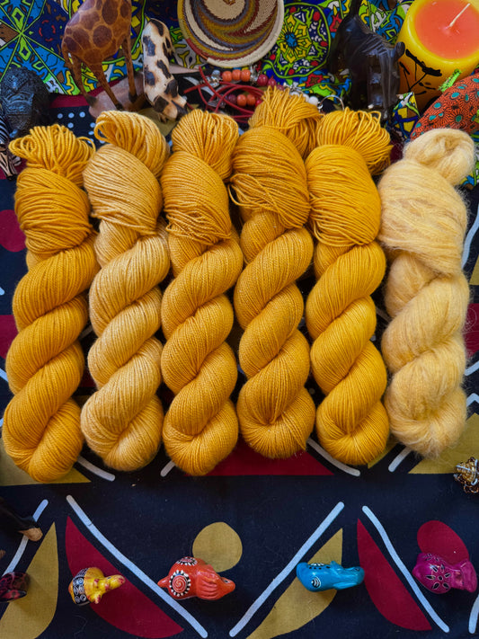 Mr Banana Beak! - Lion King - Hand Dyed Yarn - DYED TO ORDER - 6-8 Weeks - NEW