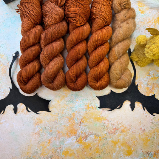 Orange Daggertail tonal - Fourth Wing - Hand Dyed Yarn - DYED TO ORDER - 6-8 Weeks - NEW