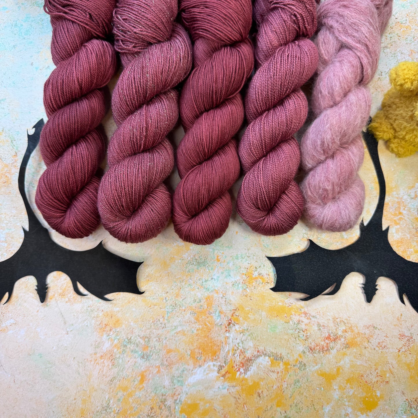 Red Swordtail Gold Sparkle Sock - Fourth Wing - Hand Dyed Yarn - NEW