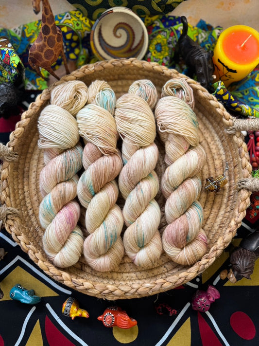 Nala - Gold Sparkle Sock -  Lion King - Hand Dyed Yarn - NEW