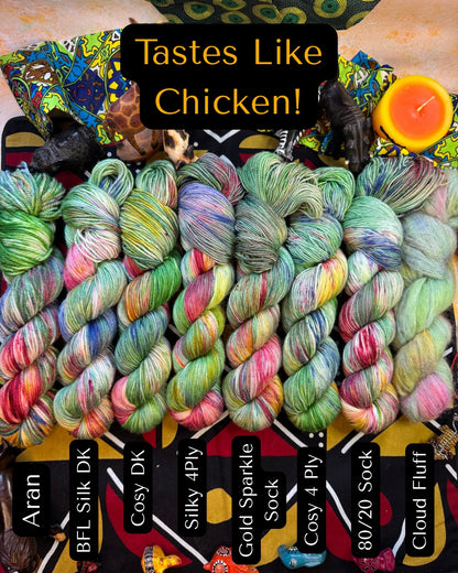 Tastes Like Chicken - Lion King - Hand Dyed Yarn - DYED TO ORDER - 6-8 Weeks - NEW