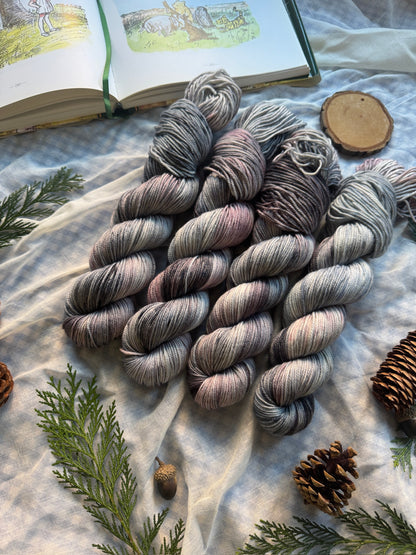 Eeyore - Winnie the Pooh - Hand dyed yarn - Dyed to order 6-8 weeks - NEW