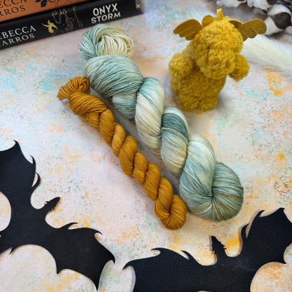 Hedotis Cloud Fluff - Fourth Wing - Hand Dyed Yarn - NEW