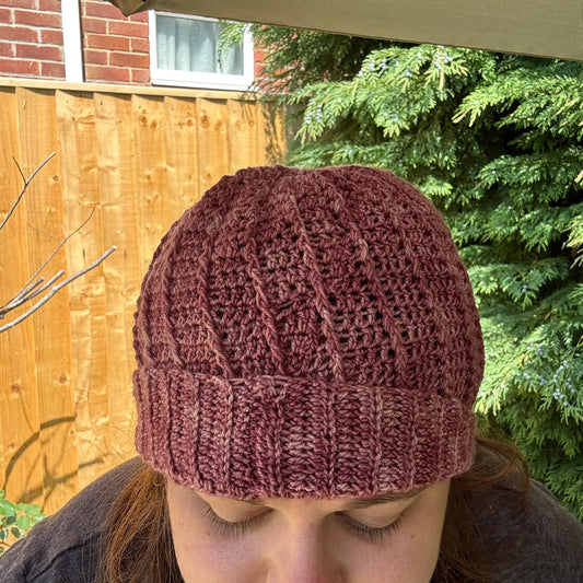 Pink Whirl Hat - Crochet - SAMPLE SALE