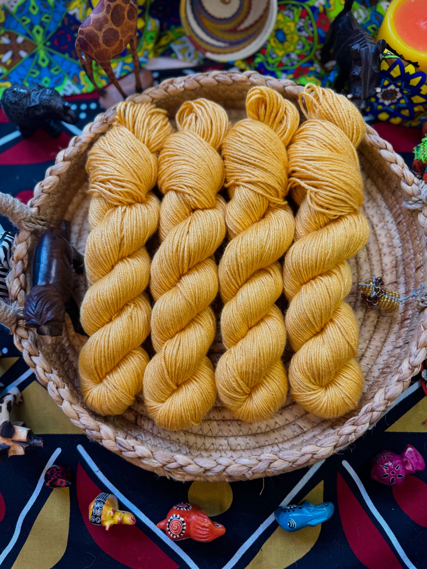 Mr Banana Beak! - Lion King - Hand Dyed Yarn - DYED TO ORDER - 6-8 Weeks - NEW