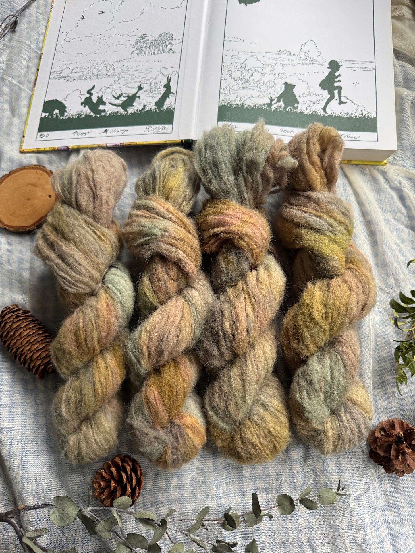 Fir Cones - Winnie the Pooh - Dyed to Order 6-8 Weeks - NEW