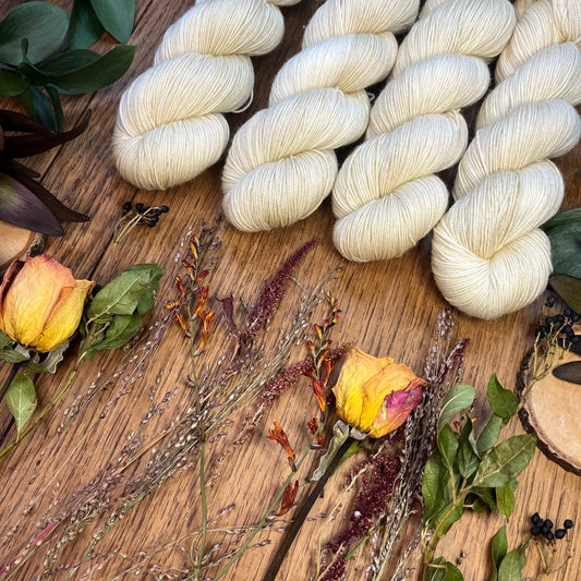 The Bride - An Autumn Wedding Collection - Hand Dyed Yarn - 100% Superwash Merino Cosy 4 Ply