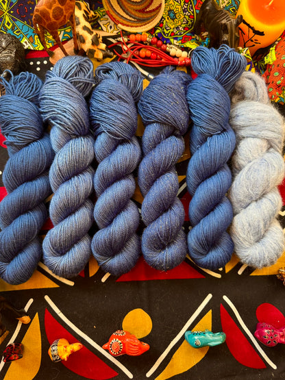 The Sapphire Sky - Lion King - Hand Dyed Yarn - DYED TO ORDER - 6-8 Weeks - NEW