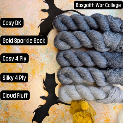 Basgaith War College tonal - Fourth Wing - Hand Dyed Yarn - DYED TO ORDER - 6-8 Weeks - NEW