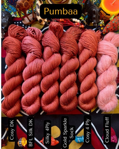 Pumbaa - Lion King - Hand Dyed Yarn - DYED TO ORDER - 6-8 Weeks - NEW