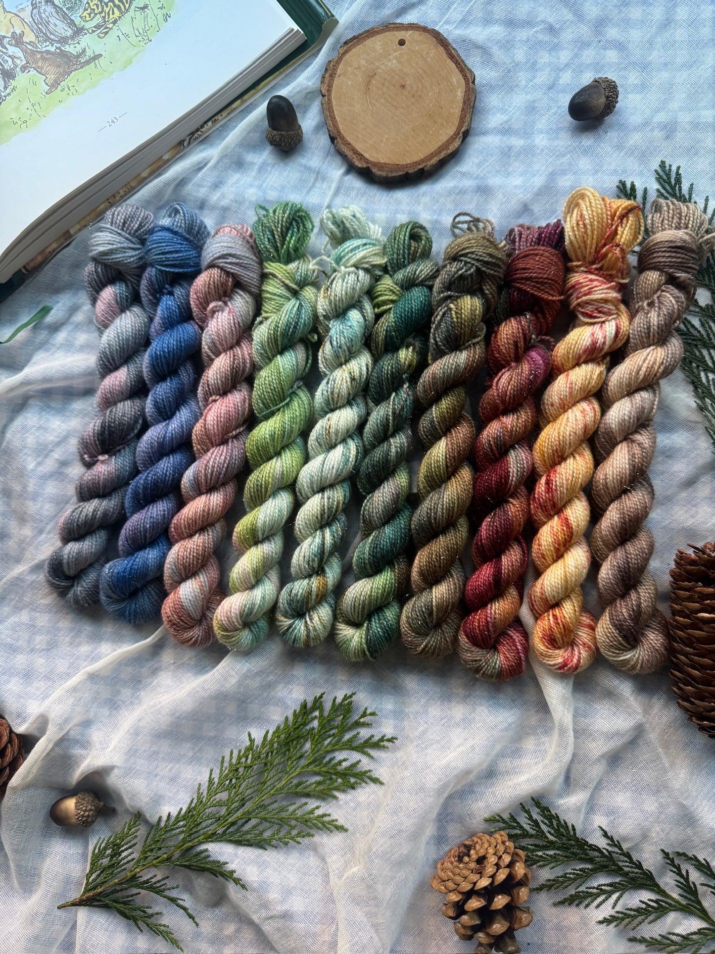 10 Mini Skein Set - Winnie the Pooh - Dyed to Order 6-8 Weeks - NEW