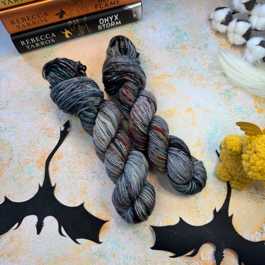 We Have Dragons to Ride Cloud Fluff - Fourth Wing - Hand Dyed Yarn - NEW