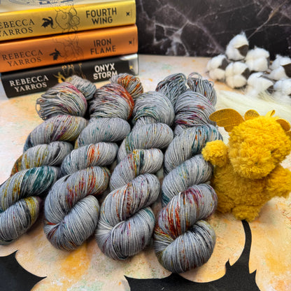 We Have Dragons to Ride Cloud Fluff - Fourth Wing - Hand Dyed Yarn - NEW