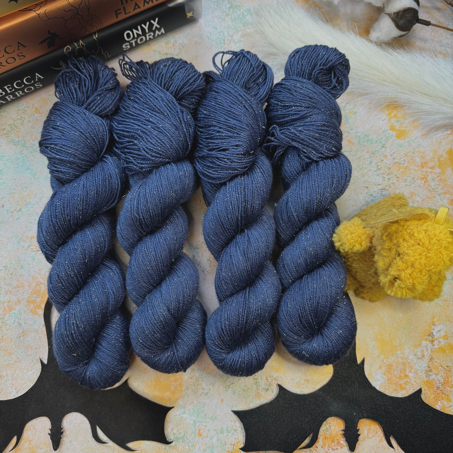 Blue Daggertail tonal - Fourth Wing - Hand Dyed Yarn - DYED TO ORDER - 6-8 Weeks - NEW