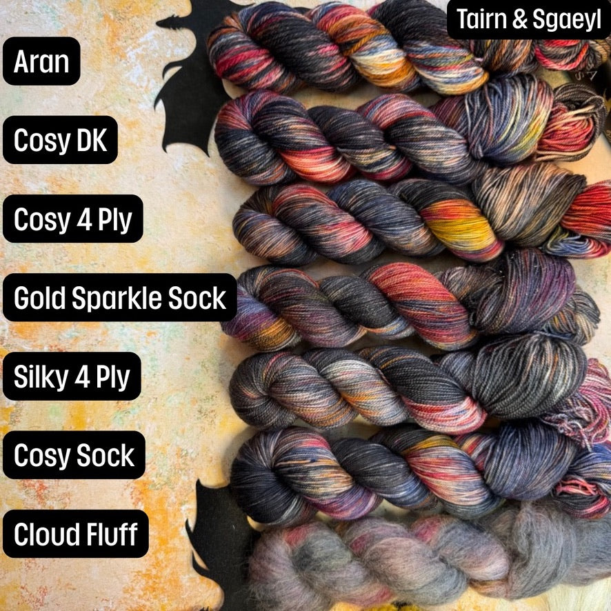 Tairn & Sgaeyl Cosy DK - Fourth Wing - Hand Dyed Yarn - NEW