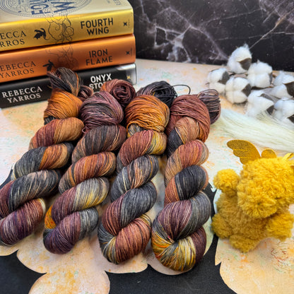 Xaden Riorson - Fourth Wing - Hand Dyed Yarn - DYED TO ORDER - 6-8 Weeks - NEW