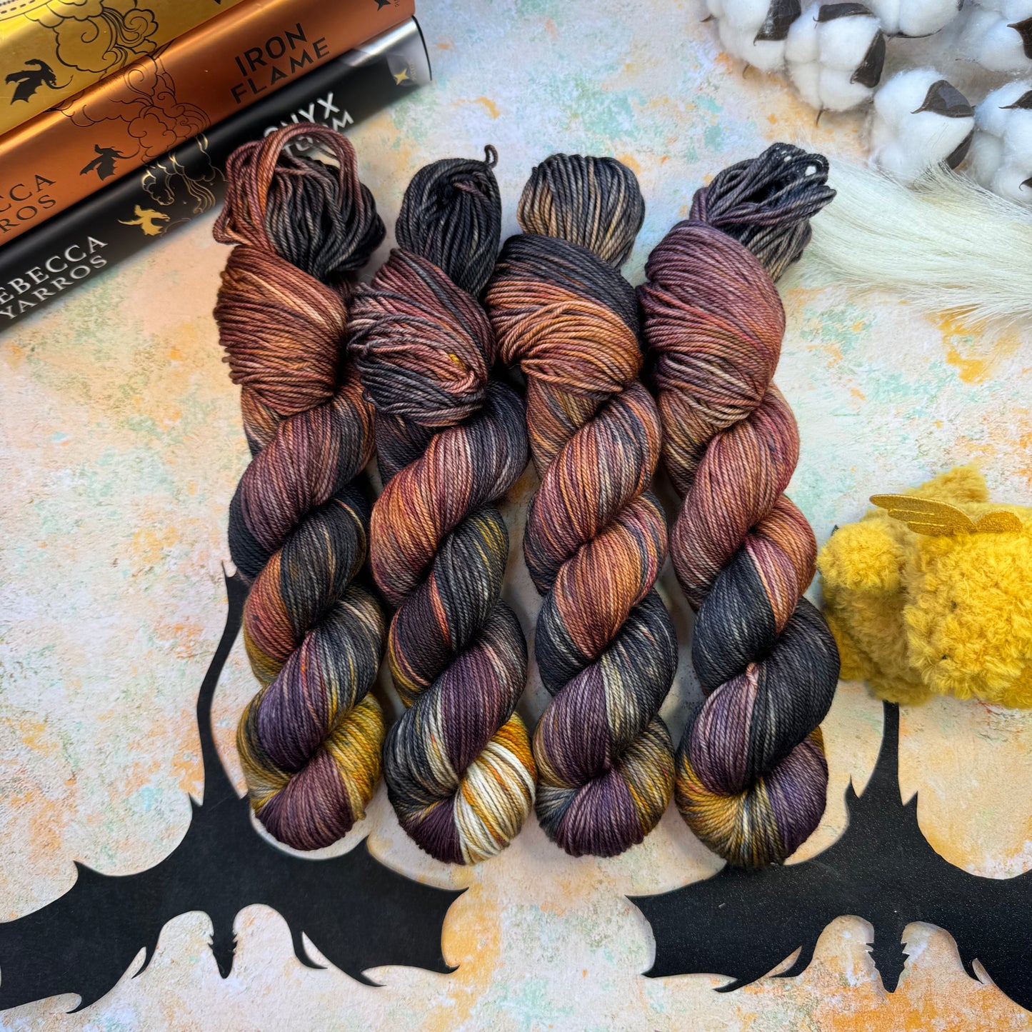 Xaden Riorson - Fourth Wing - Hand Dyed Yarn - DYED TO ORDER - 6-8 Weeks - NEW