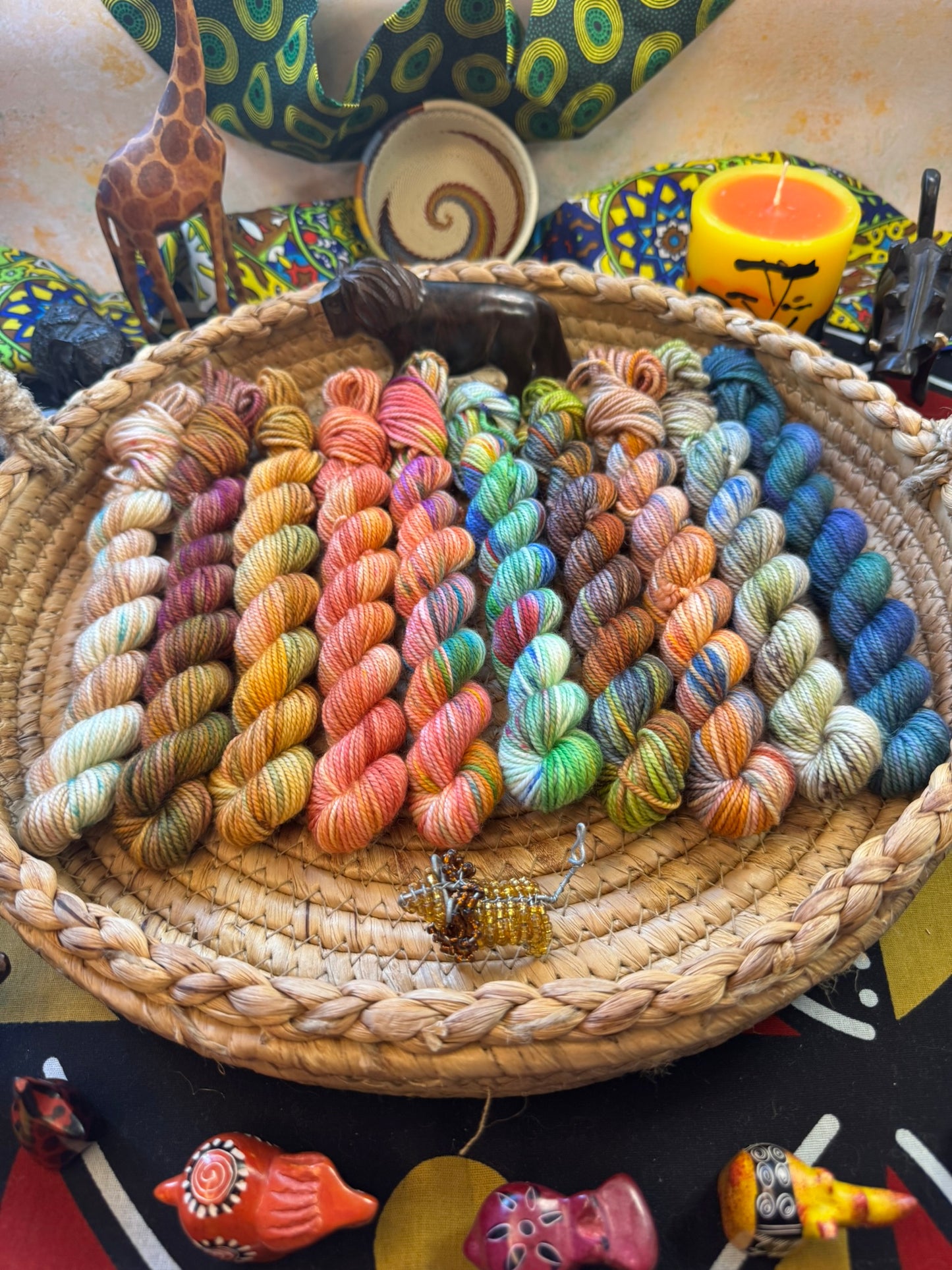 Lion King Mini Skeins - Lion King - Hand Dyed Yarn - DYED TO ORDER - 6-8 Weeks - NEW