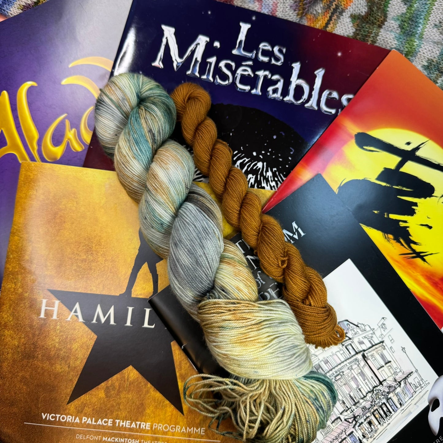 Hamilton - Gold Sparkle Sock - Musicals Collection - Hand Dyed Yarn