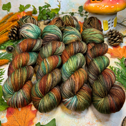 Faded Woodland - Yak Silk Fluff - Season of Magic Collection - Hand Dyed Yarn - Ready to Ship