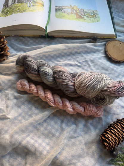 Eeyore - Winnie the Pooh - Hand dyed yarn - Dyed to order 6-8 weeks - NEW