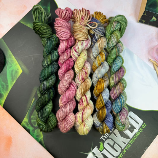 Wicked Musicals Collection Cosy DK Mini skeins x 5 - Hand Dyed Yarn