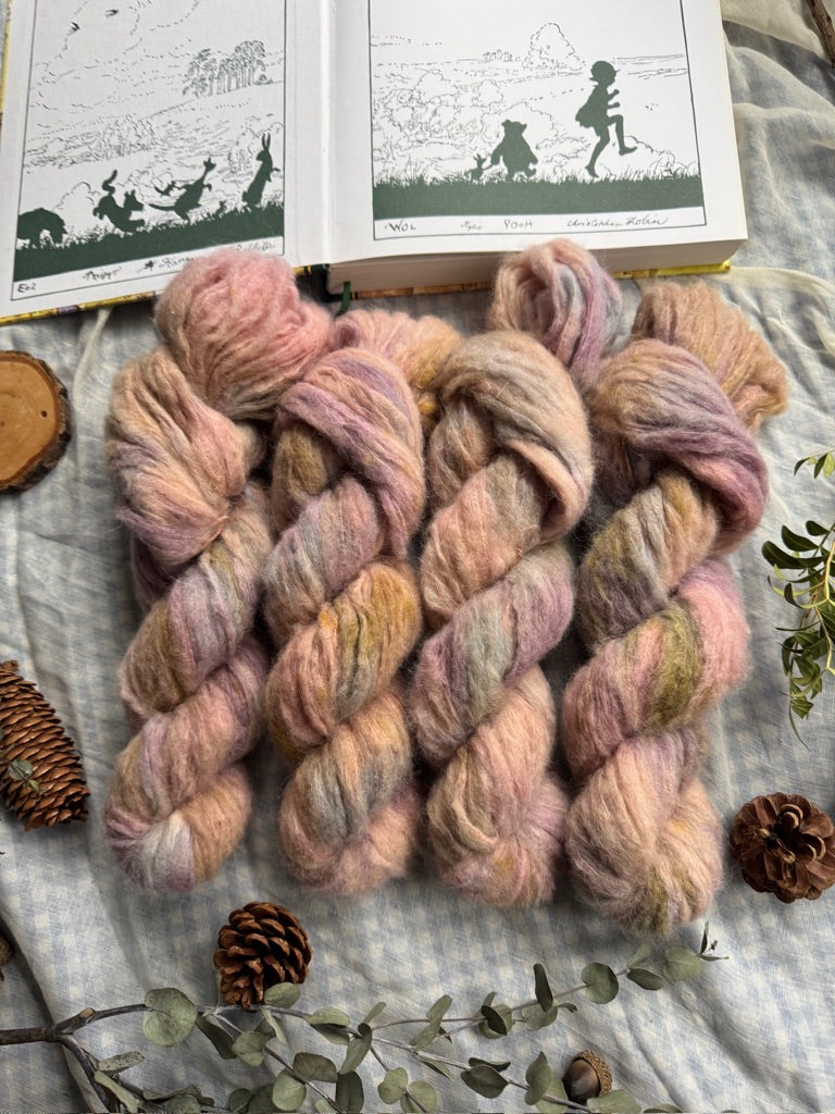 Kanga & Roo - Aran - Winnie the Pooh - hand dyed yarn - Ready to Ship - NEW
