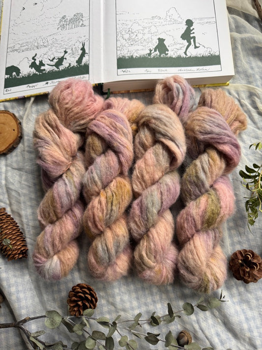 Kanga & Roo - Aran - Winnie the Pooh - hand dyed yarn - Ready to Ship - NEW