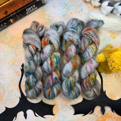 We Have Dragons to Ride Cloud Fluff - Fourth Wing - Hand Dyed Yarn - NEW