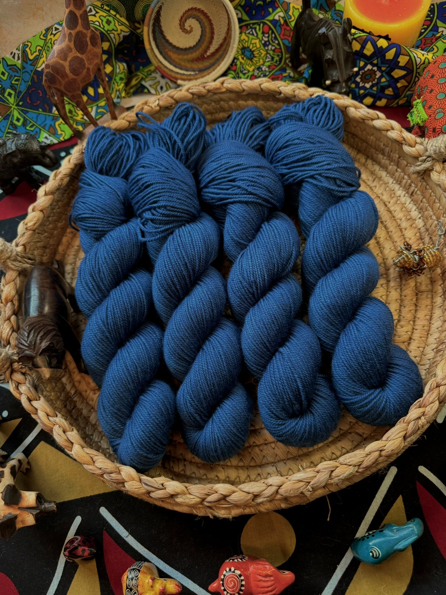 The Sapphire Sky - Lion King - Hand Dyed Yarn - DYED TO ORDER - 6-8 Weeks - NEW