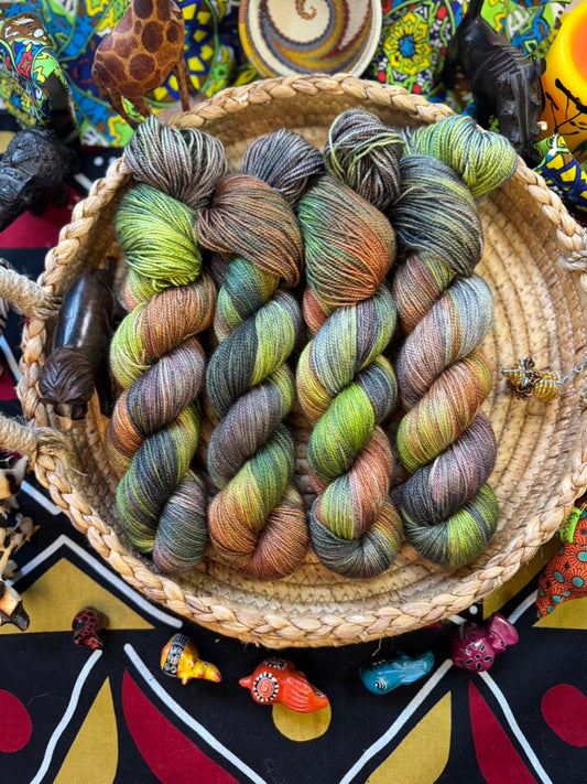 He'd Make a Very Handsome Throw Rug - Silky 4 Ply - Lion King - Hand Dyed Yarn - NEW