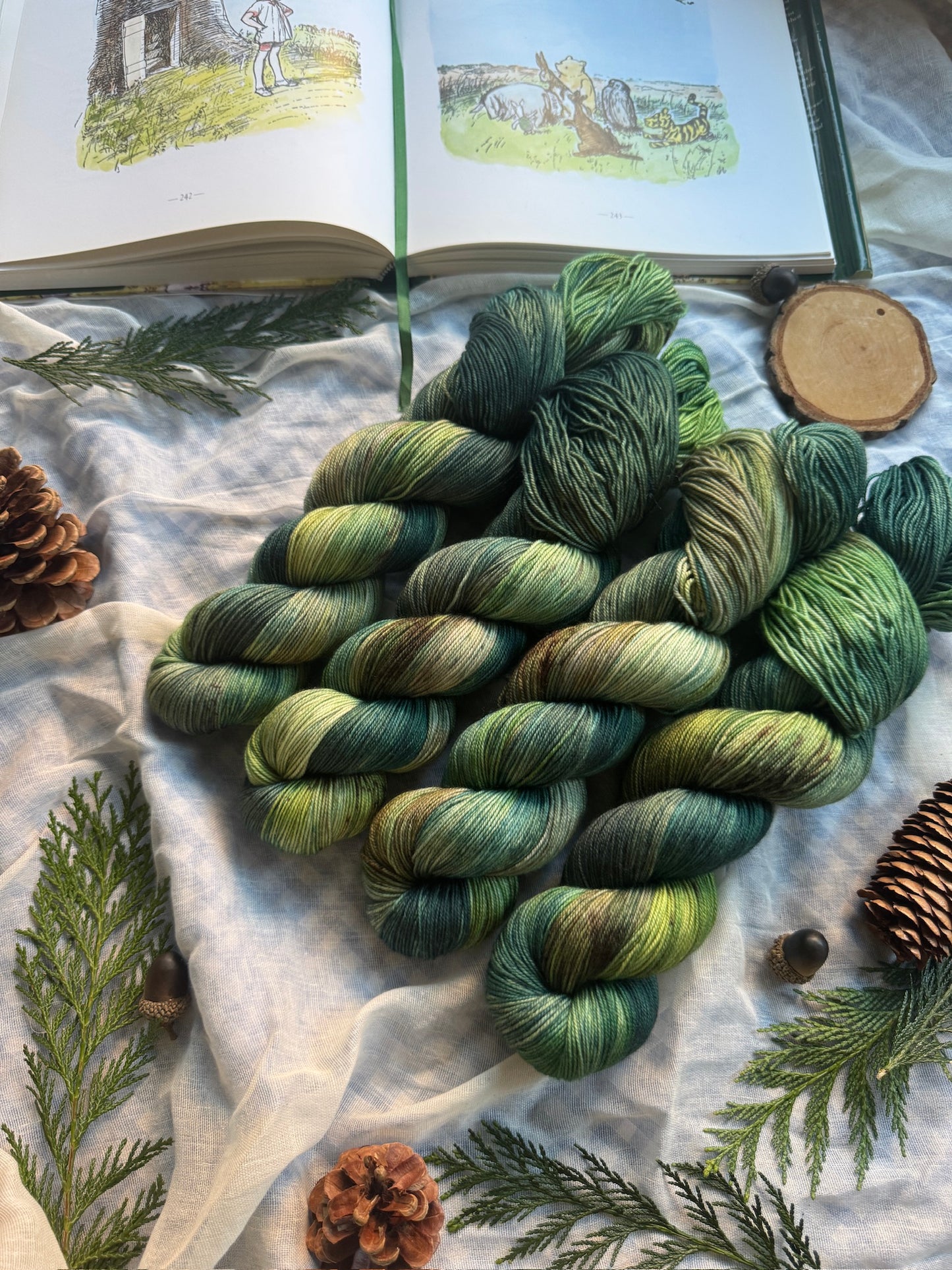 The Six Pine Trees - Winnie the Pooh - Dyed to Order 6-8 Weeks - NEW