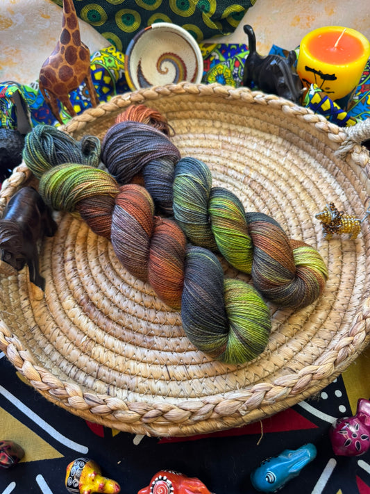 He'd Make a Very Handsome Throw Rug - Aran - Lion King - Hand Dyed Yarn - NEW